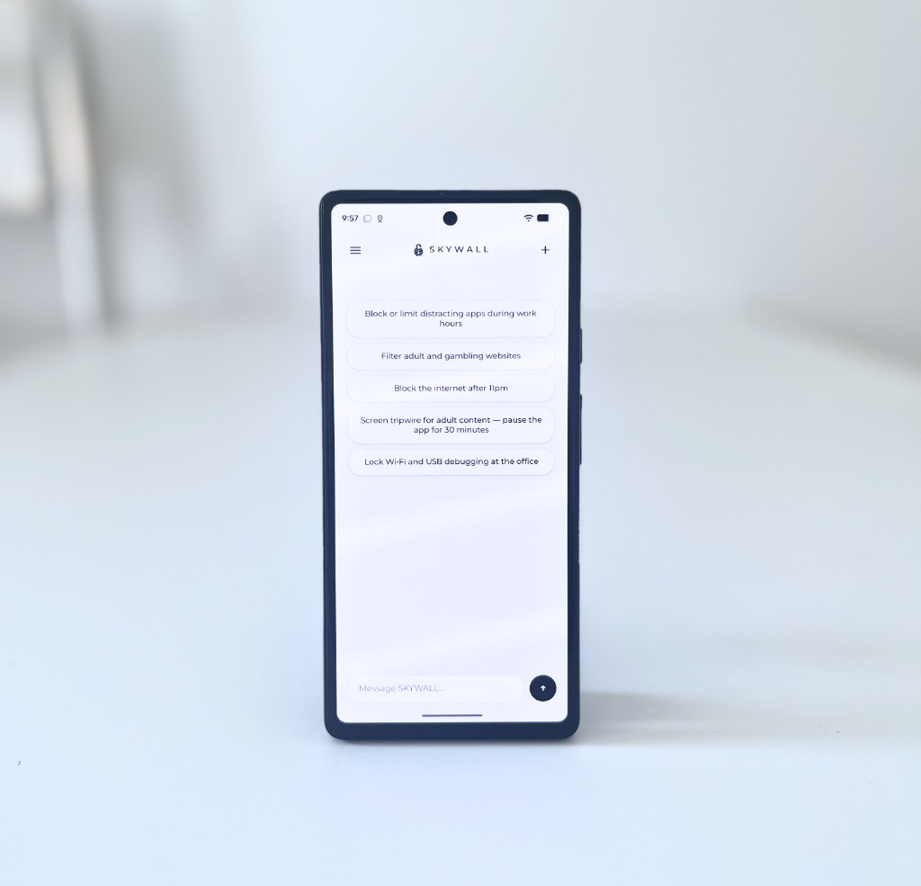Google Pixel running SKYWALL OS